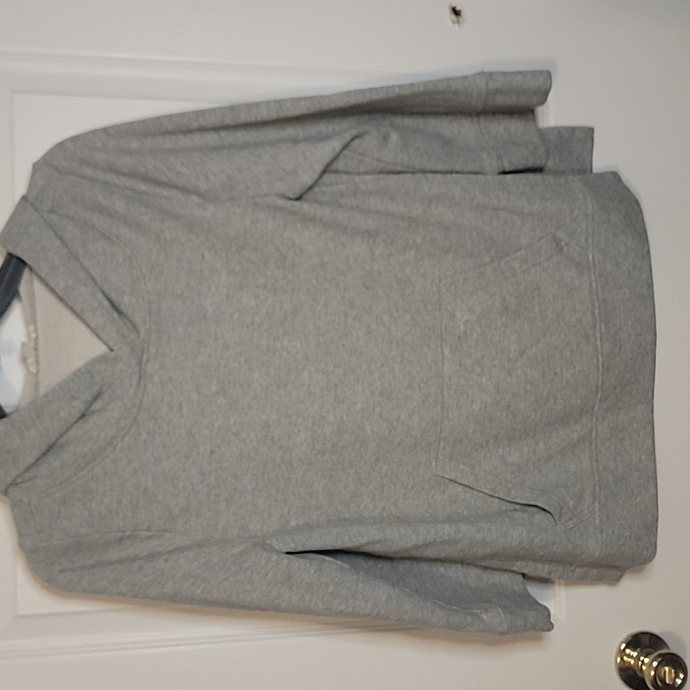 Loft XS Gray Hooded Sweatshirt